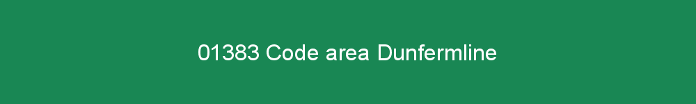 01383 area code Dunfermline