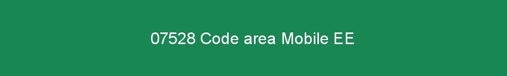 07528 area code EE