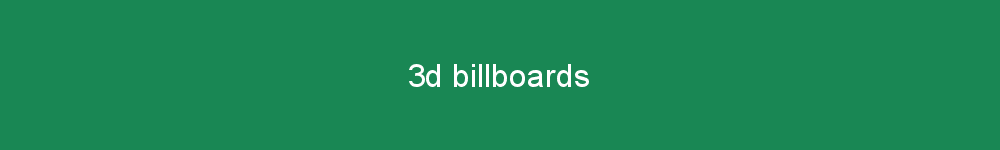 3d billboards