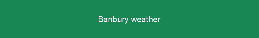 Banbury weather