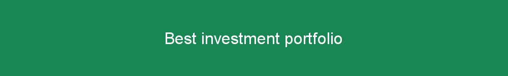 Best investment portfolio