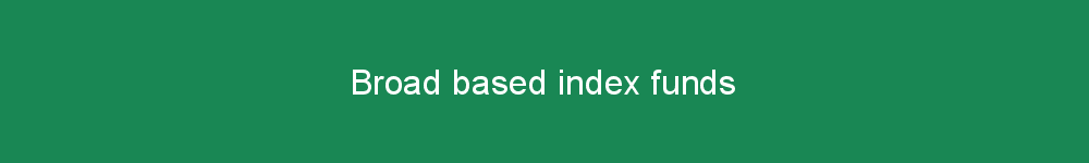 Broad based index funds