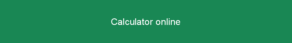 Calculator online