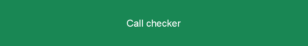 Call checker
