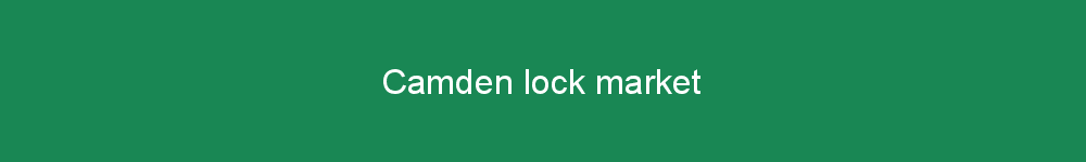 Camden lock market