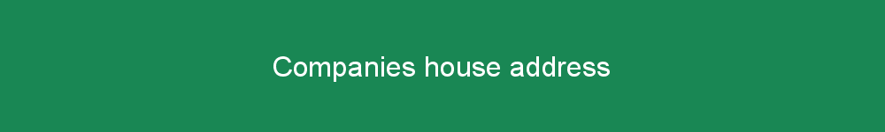 Companies house address