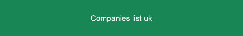Companies list uk