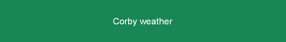 Corby weather