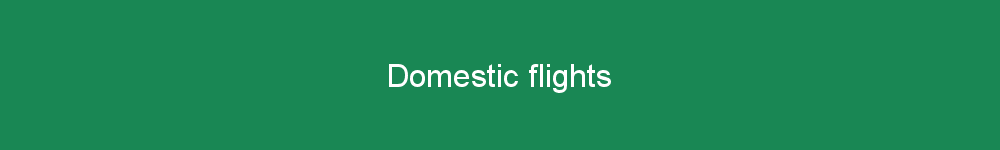 Domestic flights