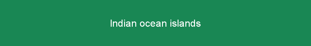 Indian ocean islands
