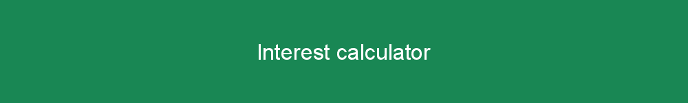 Interest calculator
