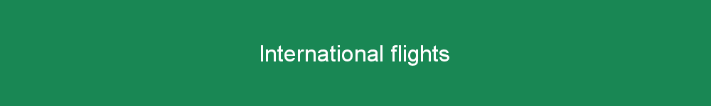 International flights