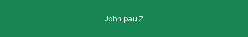 John paul2