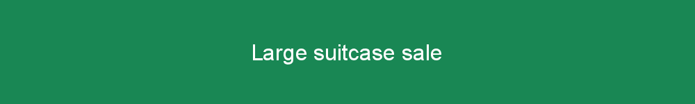 Large suitcase sale