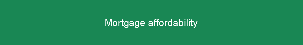 Mortgage affordability