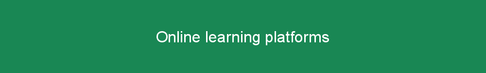 Online learning platforms