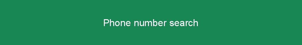 Phone number search