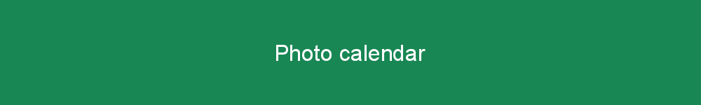 Photo calendar