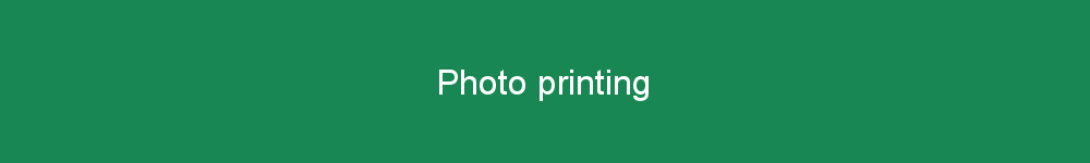 Photo printing