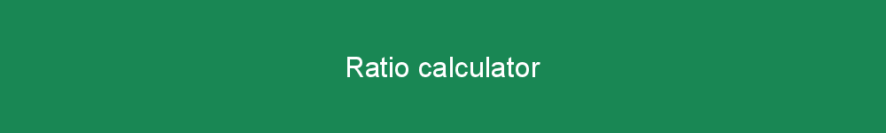 Ratio calculator