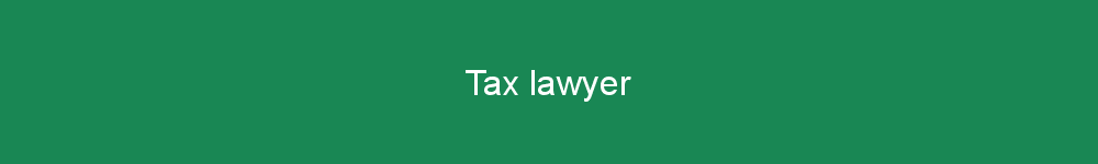 Tax lawyer