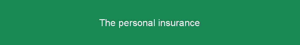 The personal insurance