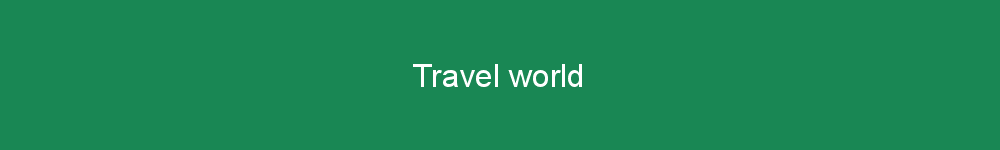 Travel world