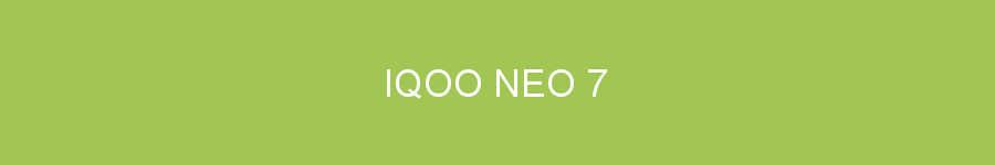 IQOO NEO 7