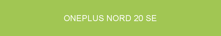 OnePlus Nord 20 SE