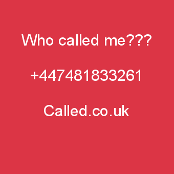 7481833261