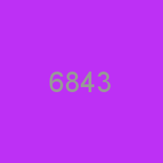 6843